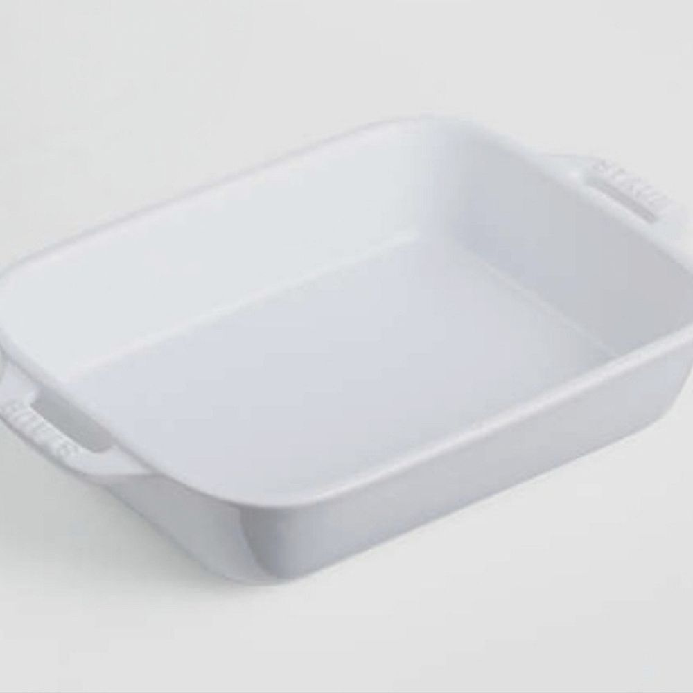 Staub Rectangular 1.05QT Ceramic Baking Dish- White